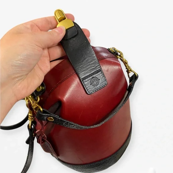 Old Trend Women's Burgundy and Black Crossbody Bag - Picture 10 of 14